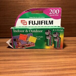 Fuji 200 Speed Film Kodak 200 Film 3 Rolls Unused 2005